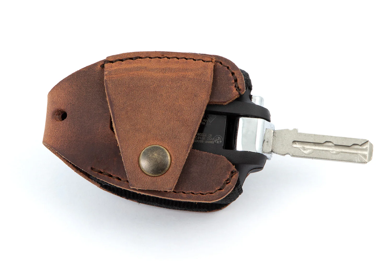 Wunderlich Key Pouch Genuine Leather | Brown | BMW R 18 - Image 3