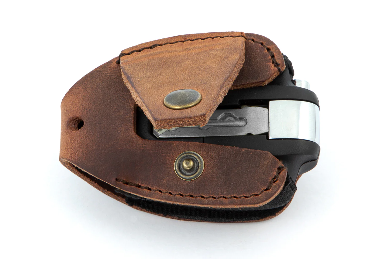 Wunderlich Key Pouch Genuine Leather | Brown | BMW R 18 - Image 4