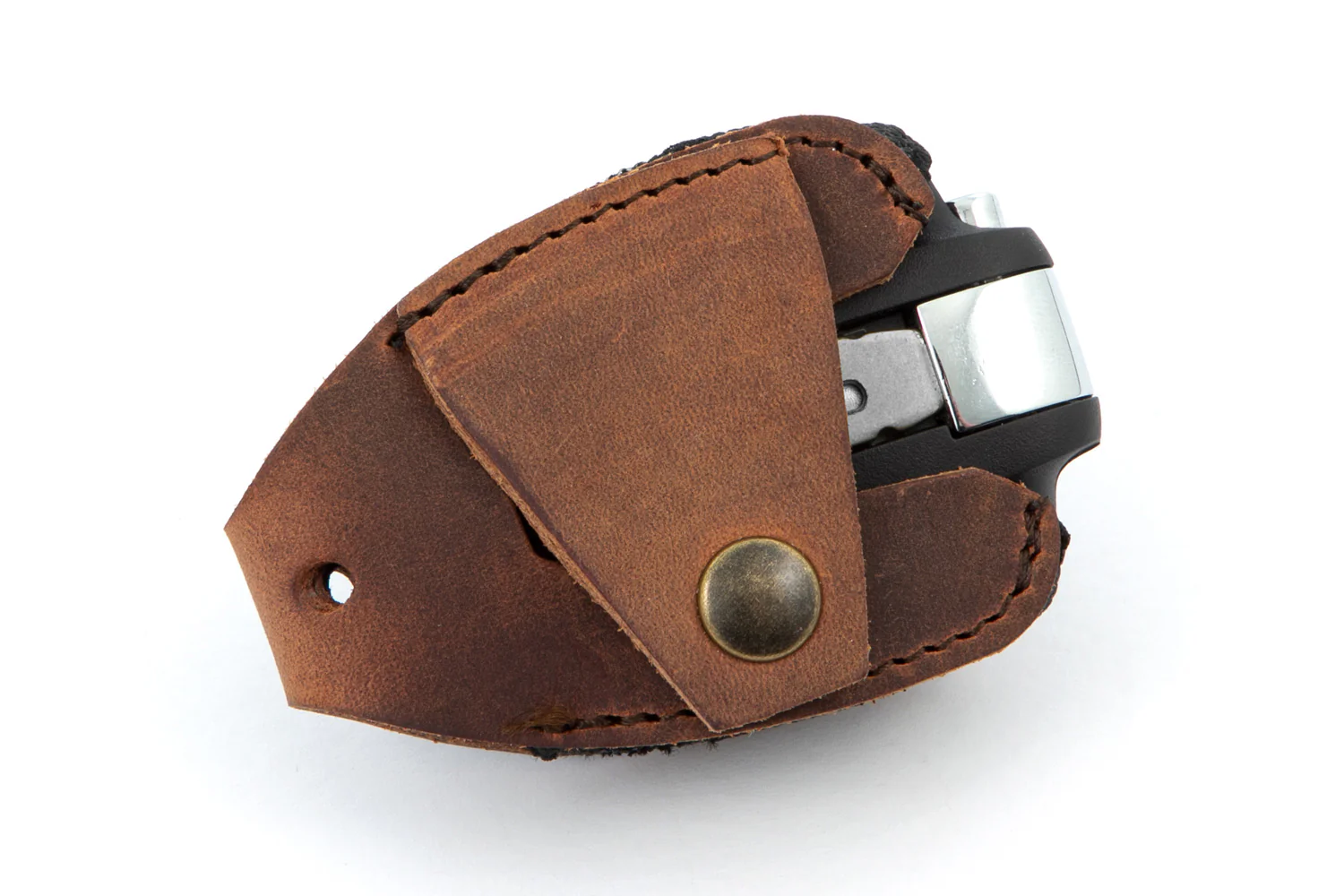 Wunderlich Key Pouch Genuine Leather | Brown | BMW R 18 - Image 5