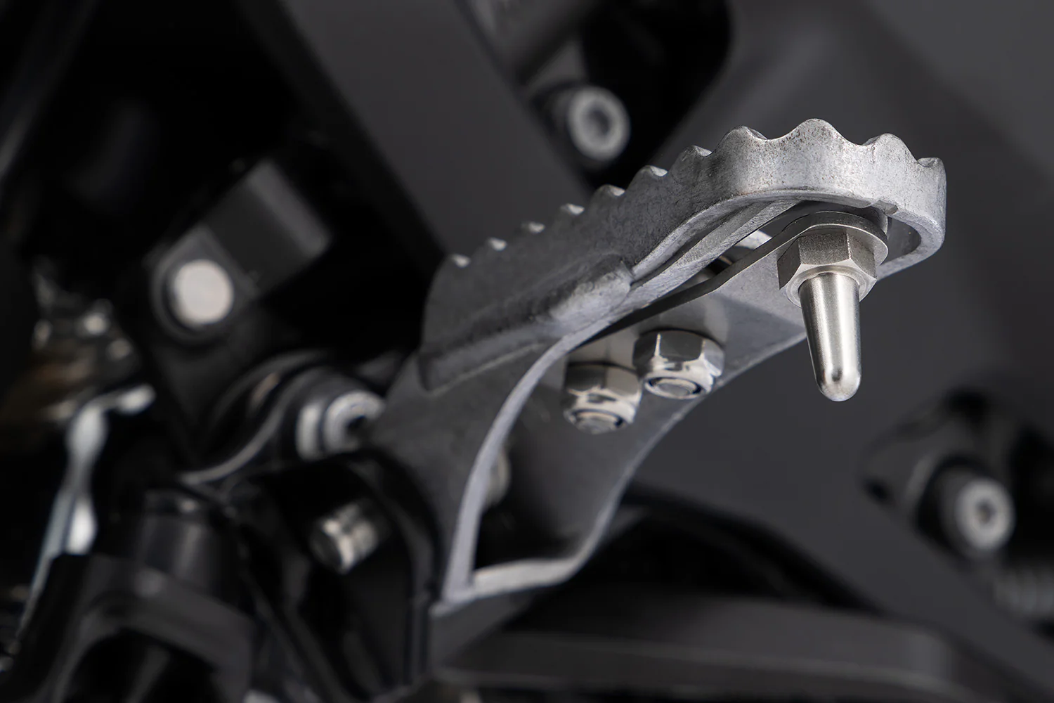Wunderlich Lean Angle Indicators For Original Footrests | Silver | BMW R 1300 GS