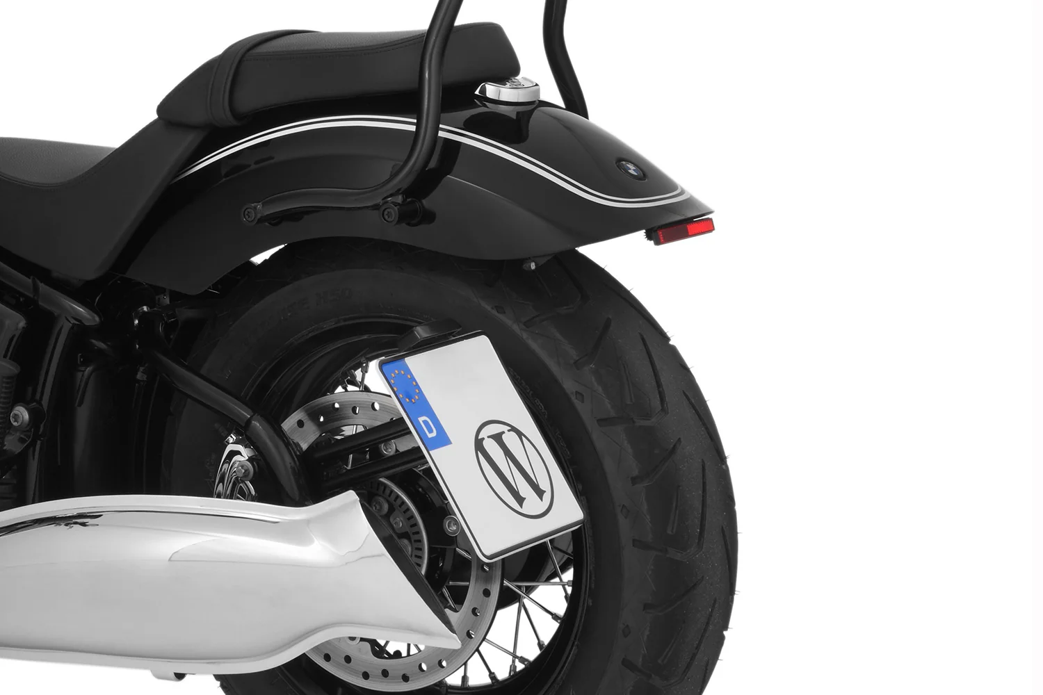 Wunderlich Low Tail Conversion with Indicator Bracket M8 Screw Thread | Black - Image 2