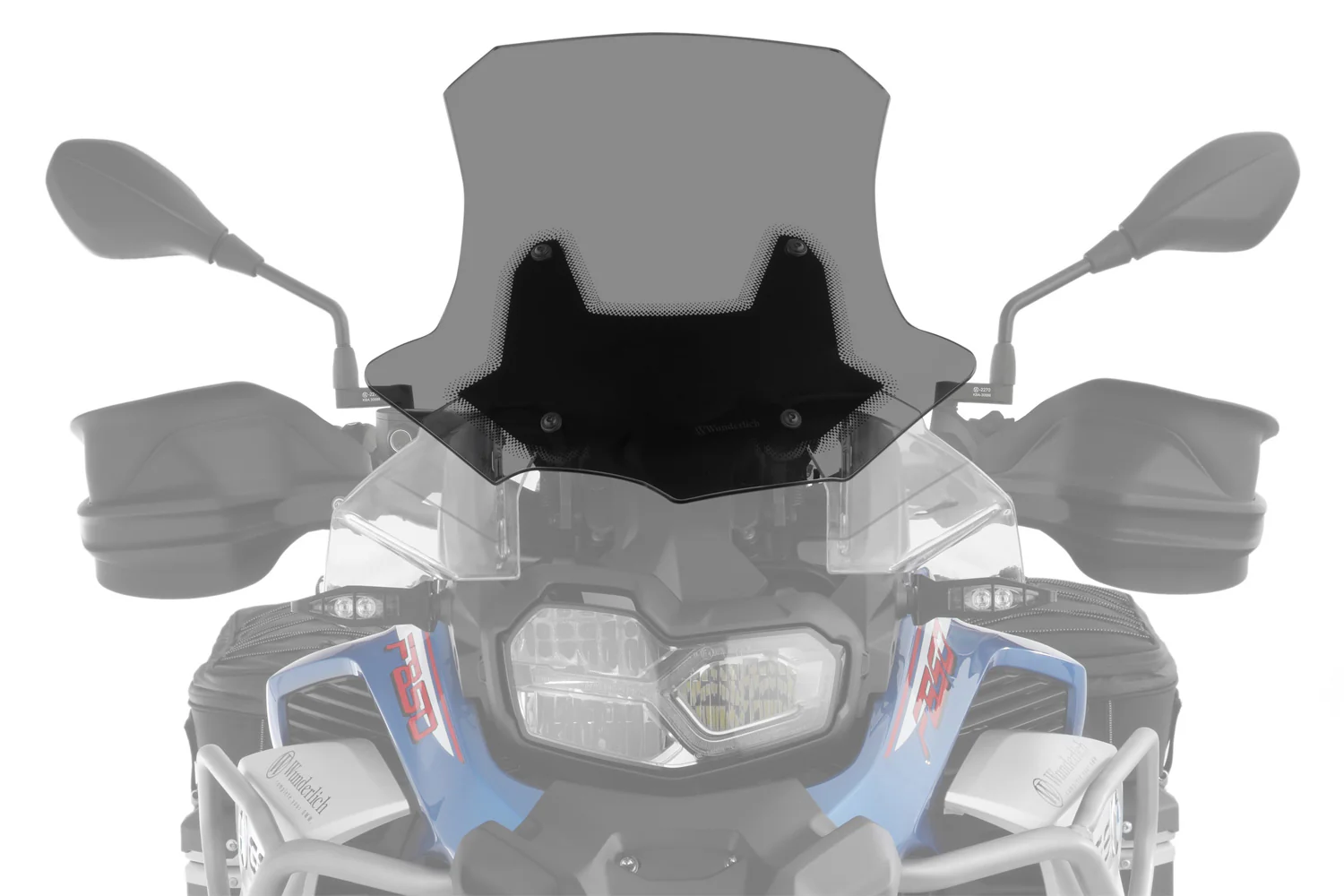 Wunderlich Marathon Vehicles with Original Windscreen Adjustment | Light Smoke | BMW F 750 GS - Image 4
