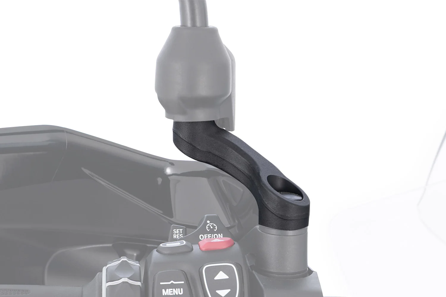 Wunderlich Mirror Adapter Up + Wide Set | Black | BMW C 400 X - Image 3