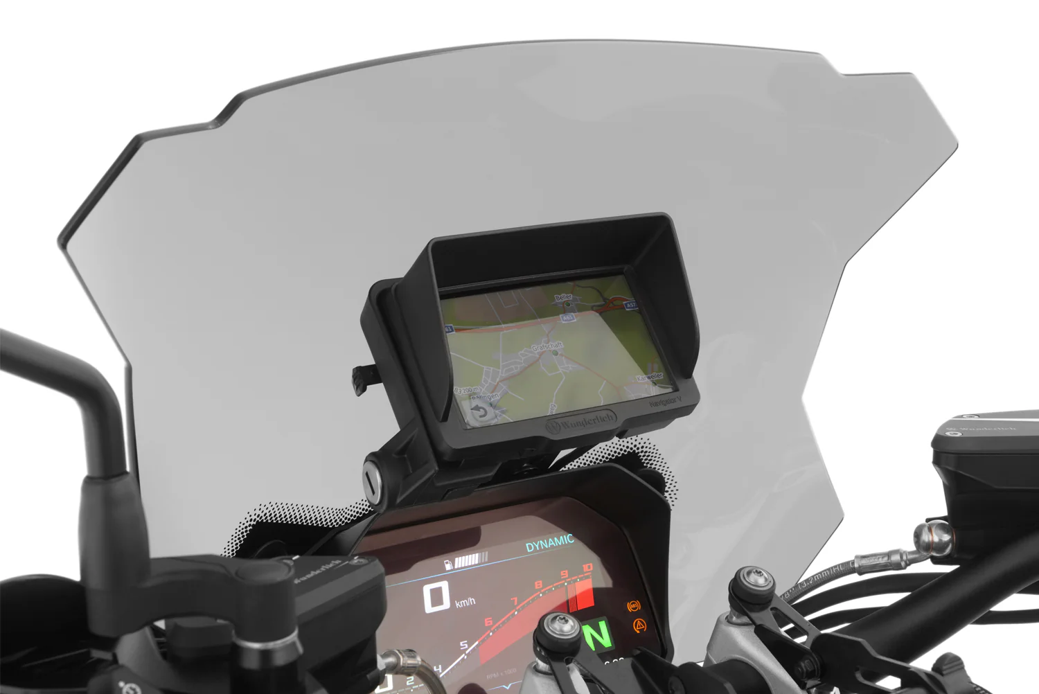 Wunderlich Navigation Holder For Original | Black | BMW R 1250 R