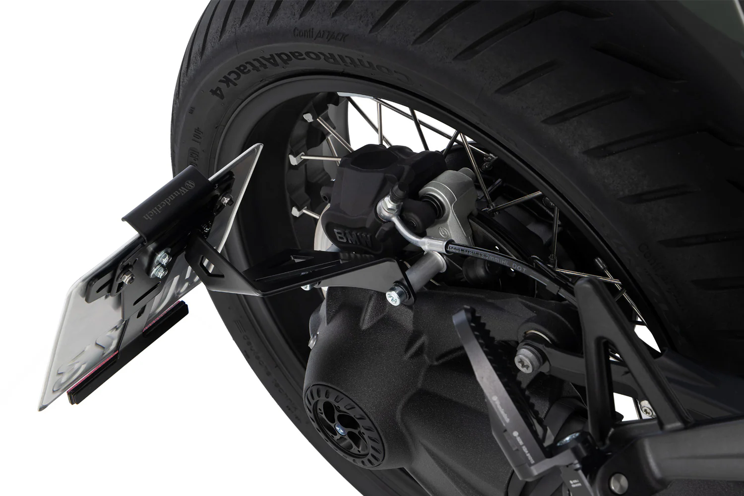 Wunderlich Number Plate Holder Low | Black | BMW R 12 - Image 6