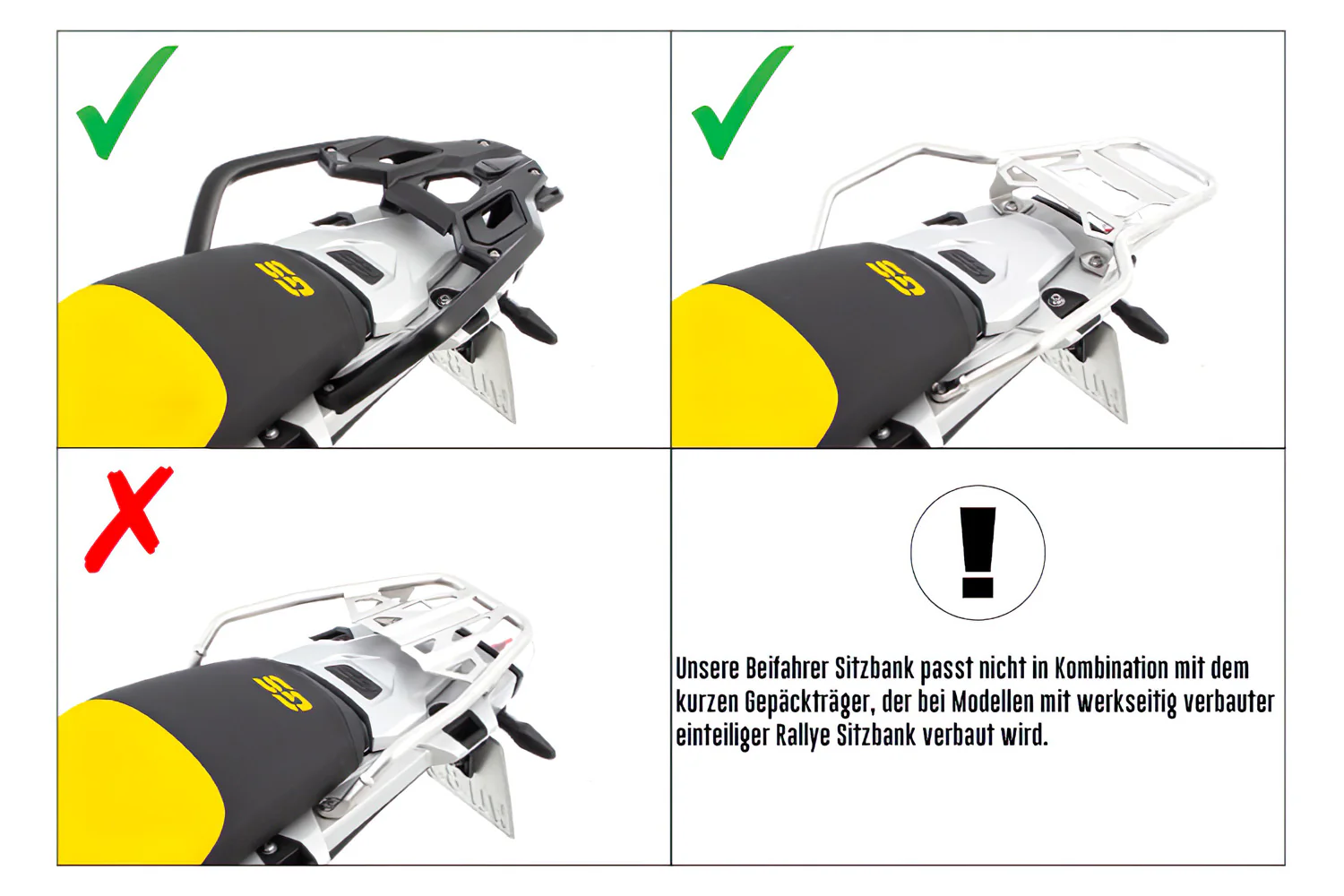 Wunderlich Passenger Seat Aktivkomfort with Seat Heating Smart Standard | Black | BMW R 1250 GS Adventure - Image 7