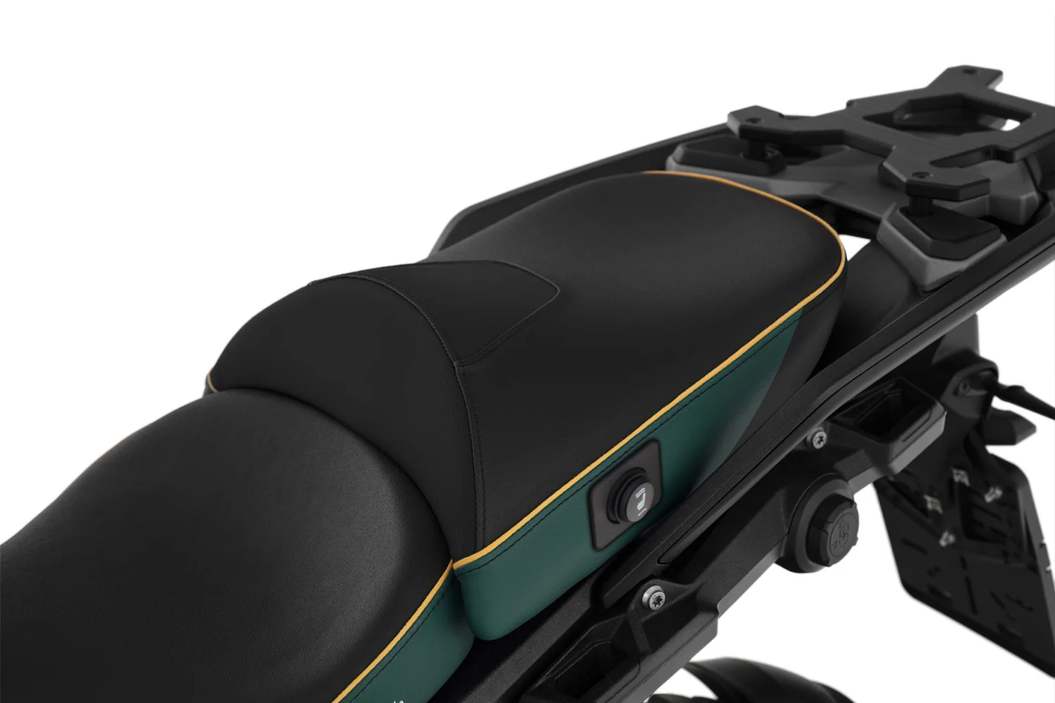 Wunderlich Passenger Seat Aktivkomfort with Smart heating Queens-Edition Standard | Green-Gold | BMW R 1300 GS - Image 3