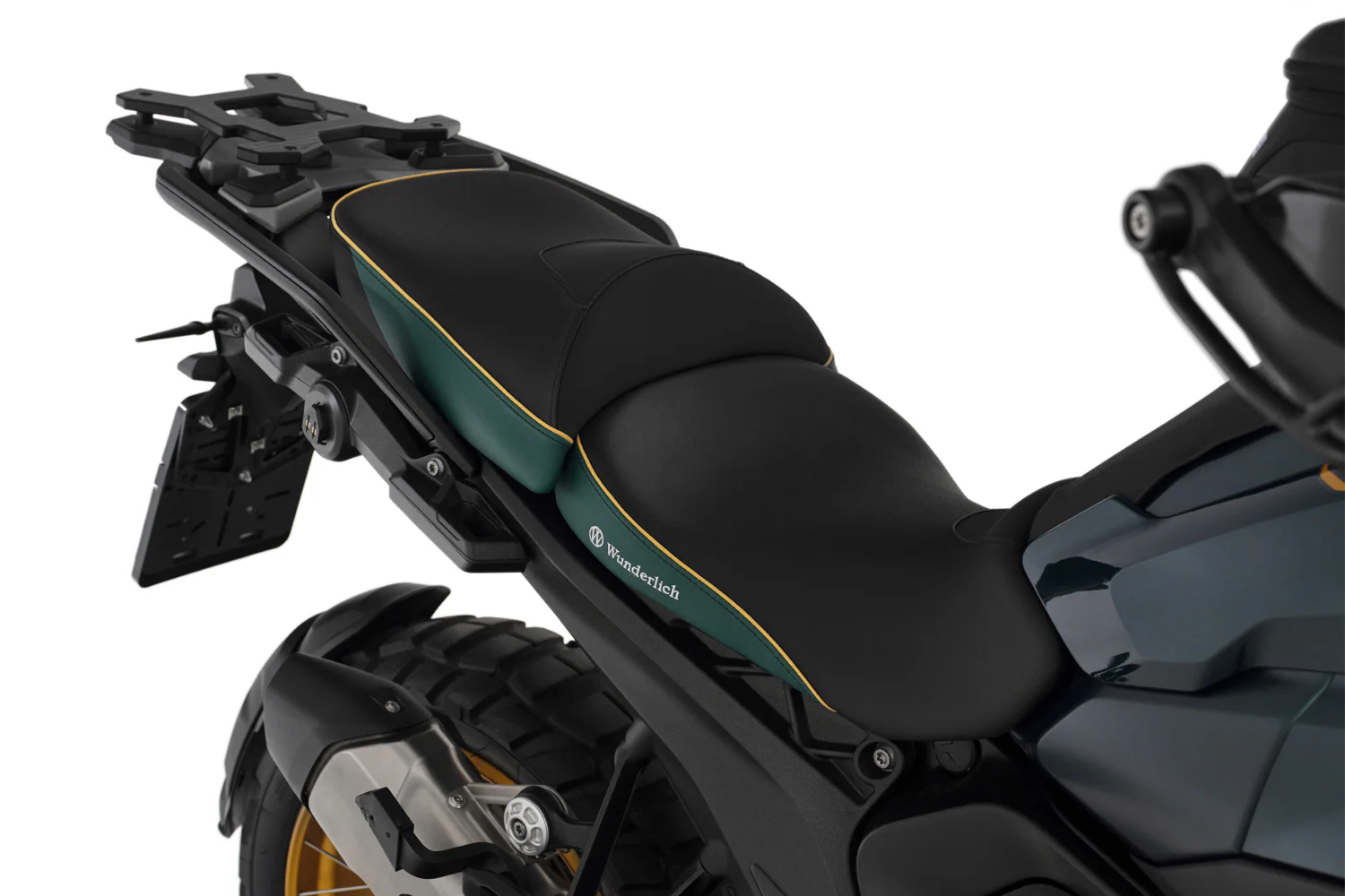 Wunderlich Passenger Seat Aktivkomfort with Smart heating Queens-Edition Standard | Green-Gold | BMW R 1300 GS - Image 6
