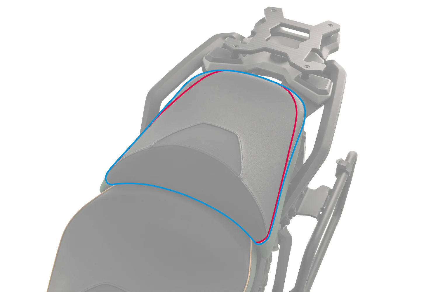 Wunderlich Passenger Seat Bench Aktivkomfort Queens-Edition Standard | Black | BMW R 1300 GS - Image 7