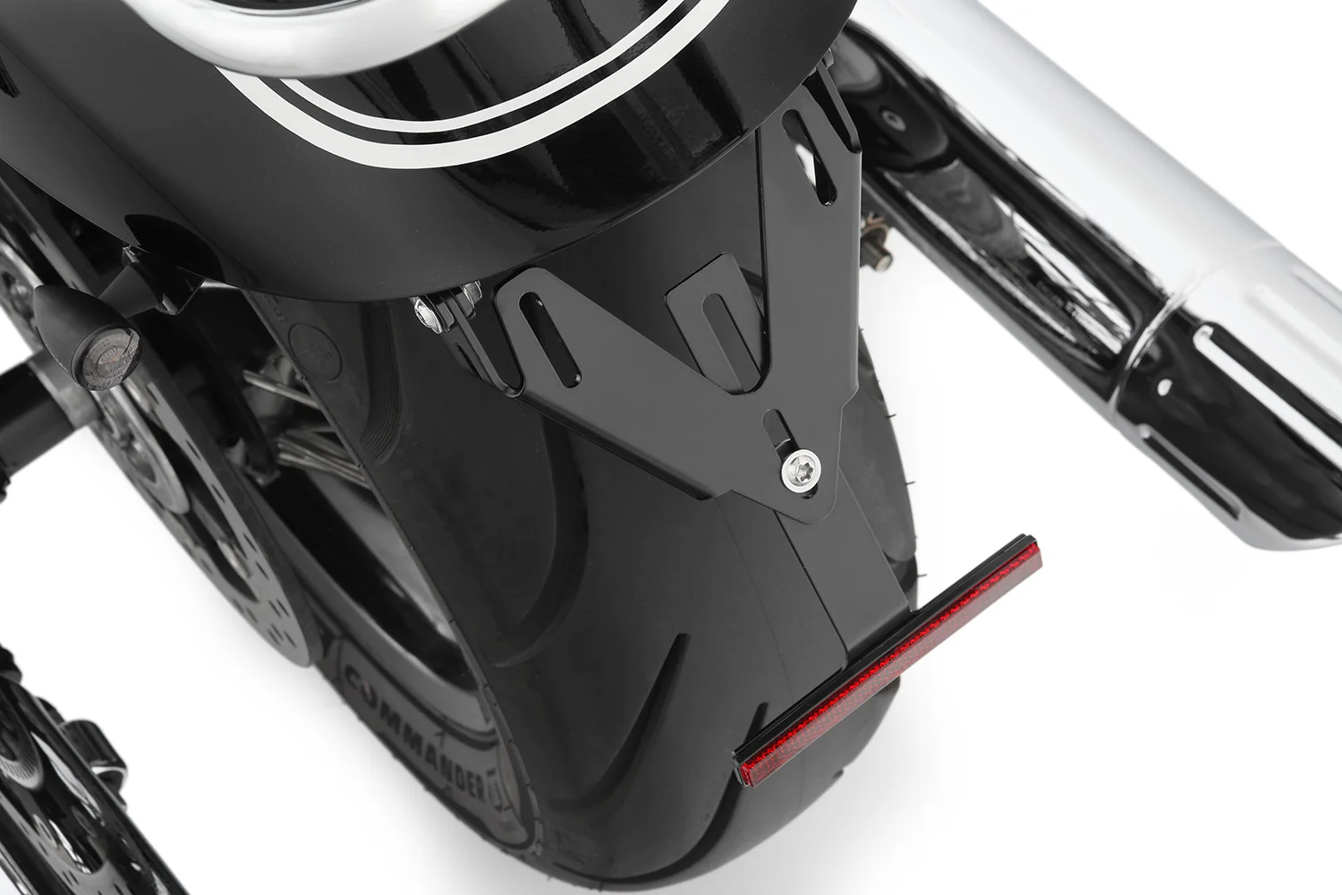 Wunderlich Pure Tail Conversion with Indicator Bracket M5 Screw Thread | Black - Image 4