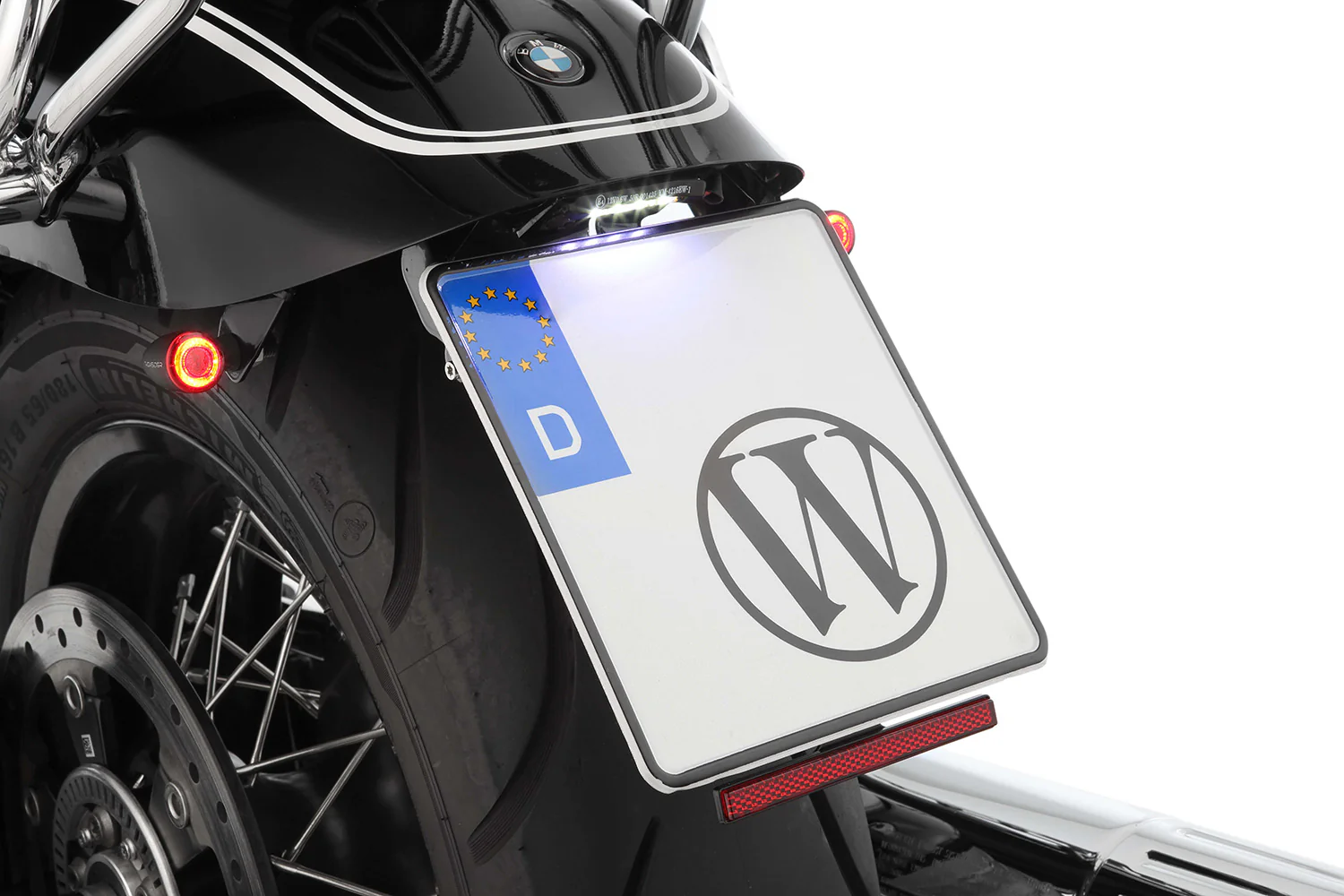 Wunderlich Pure Tail Conversion with Indicator Bracket M8 Indicator Screw Thread | Black