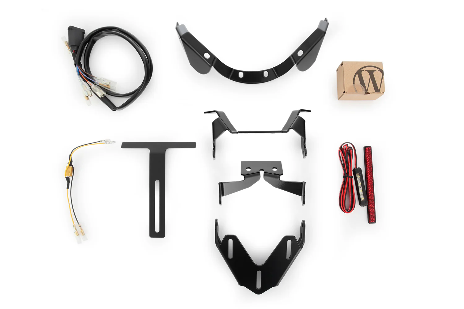 Wunderlich Pure Tail Conversion with Indicator Bracket M8 Indicator Screw Thread | Black - Image 4