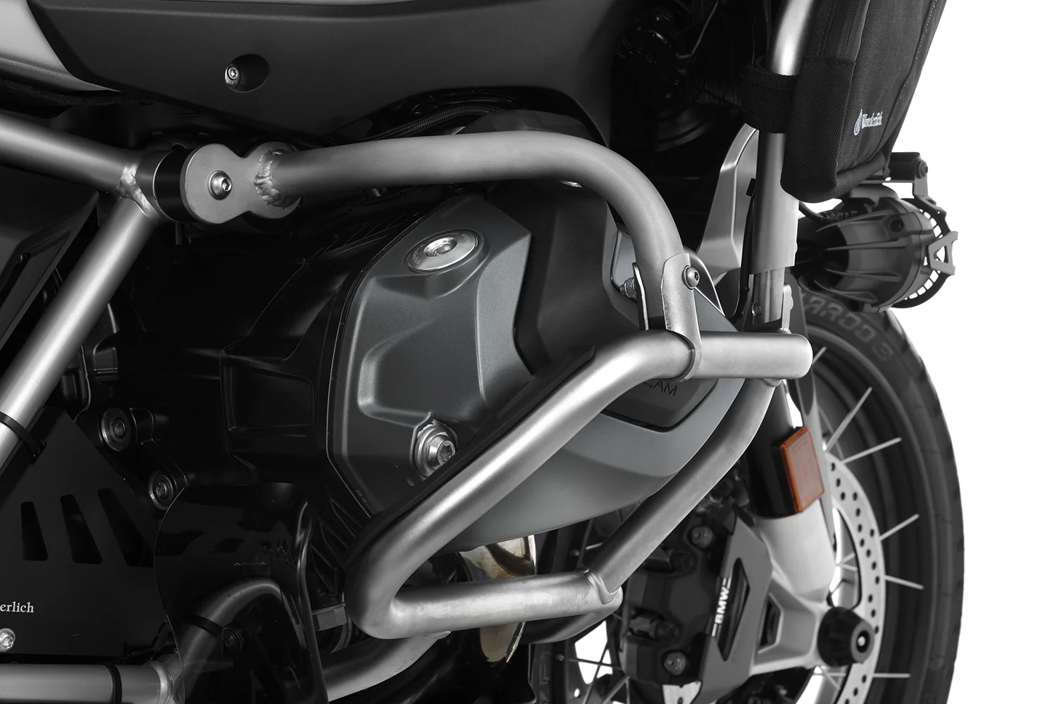 Wunderlich Reinforcement Bar For Original Engine Protection Bar | Silver | BMW R 1250 GS - Image 6