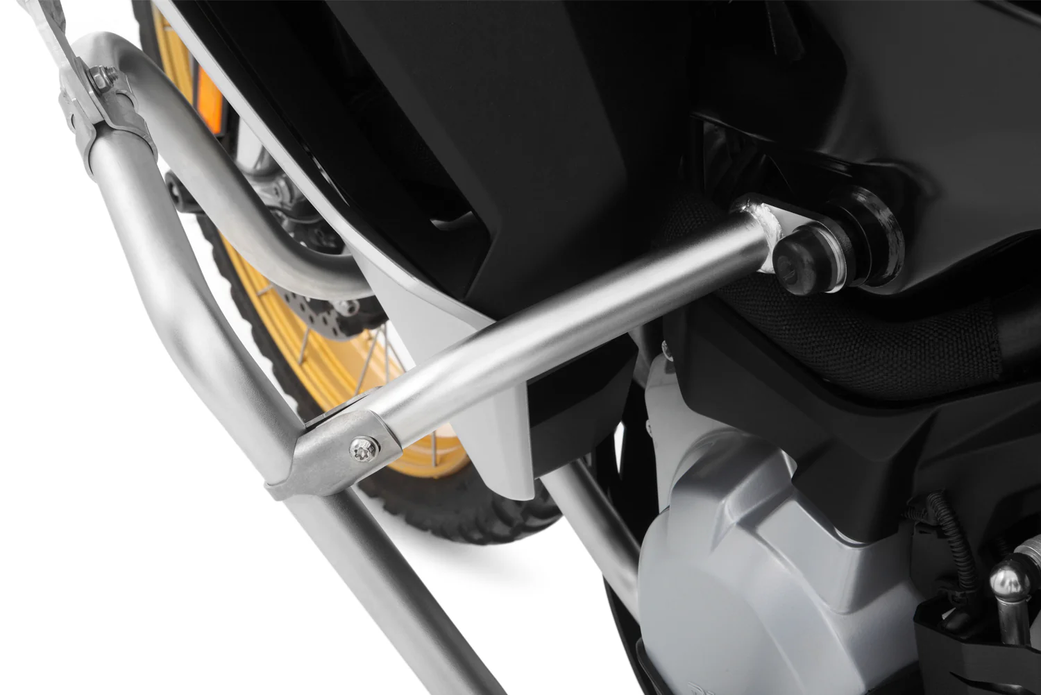 Wunderlich Reinforcement For Engine Protection Bar Set | Silver | BMW F 850 GS Adventure - Image 2