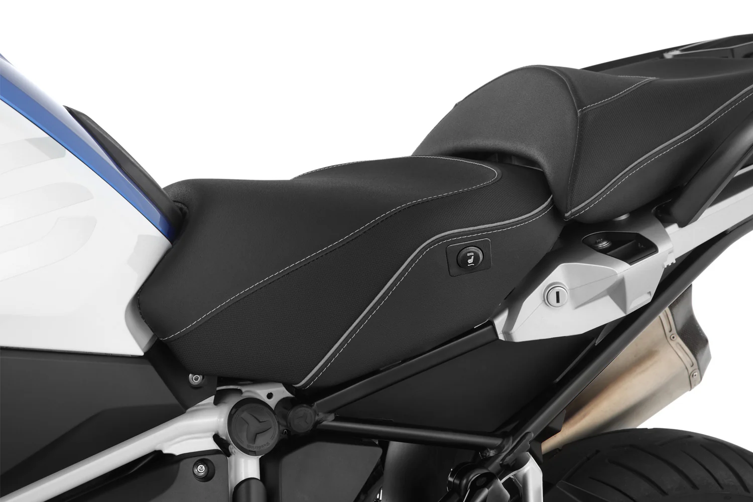 Wunderlich Rider Seat Aktivkomfort with Aftermarket Heating High | Black | BMW R 1250 GS Adventure - Image 2