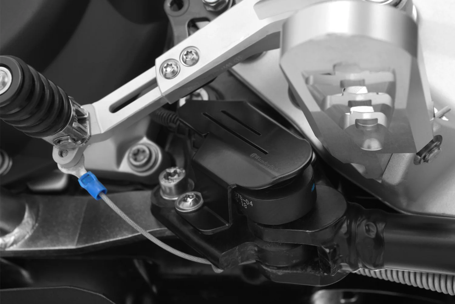 Wunderlich Side Stand Sensor Guard | Black | BMW F 900 GS - Image 2