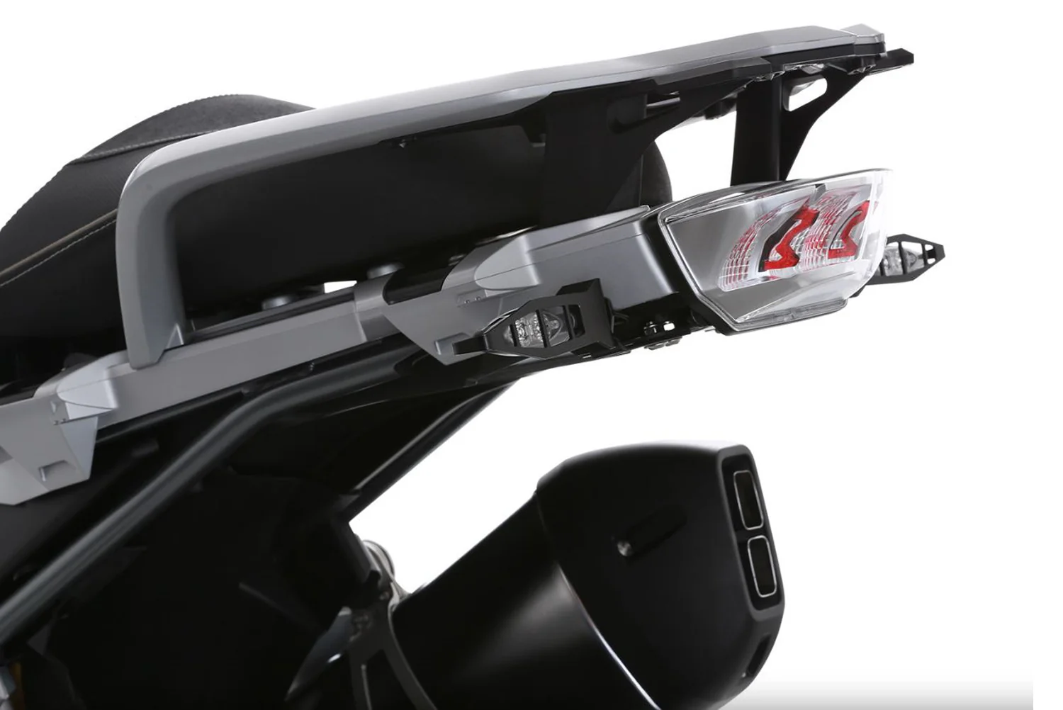 Wunderlich Signal Bracket Set For Tail Conversion | Black | BMW R 1250 GS