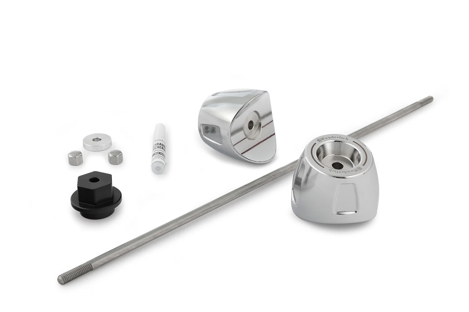 Wunderlich Sliders Axle Protection Pads Front | Chrome | BMW R 18 - Image 3