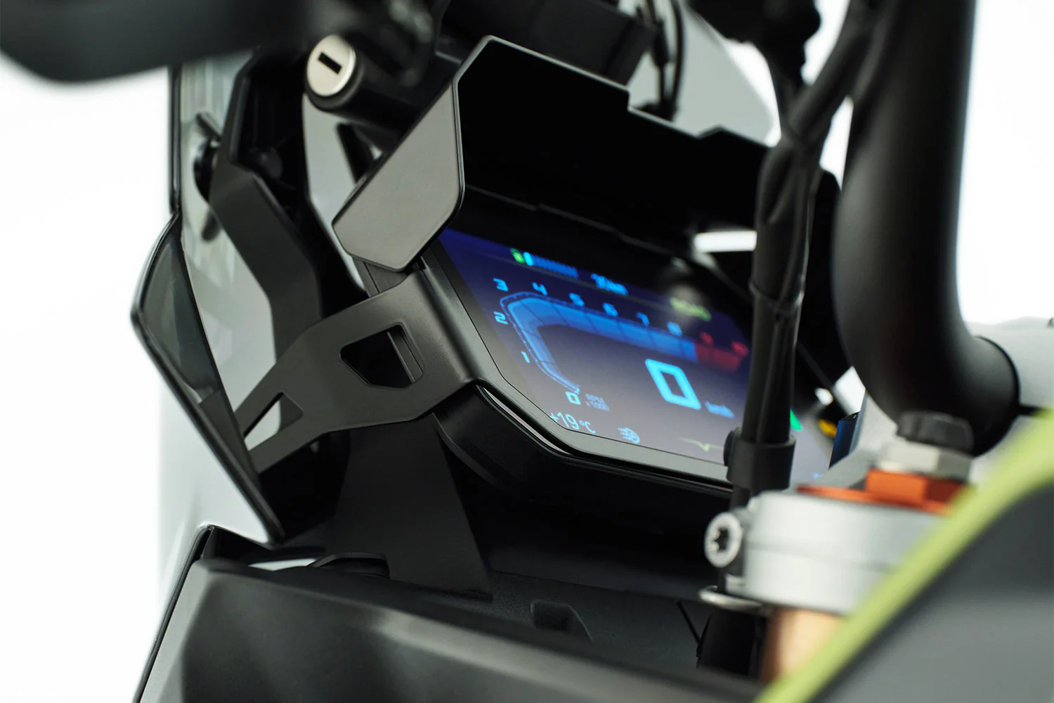 Wunderlich Sun Visor for TFT Anti-theft Protection Low | Black | BMW R 1300 GS - Image 4