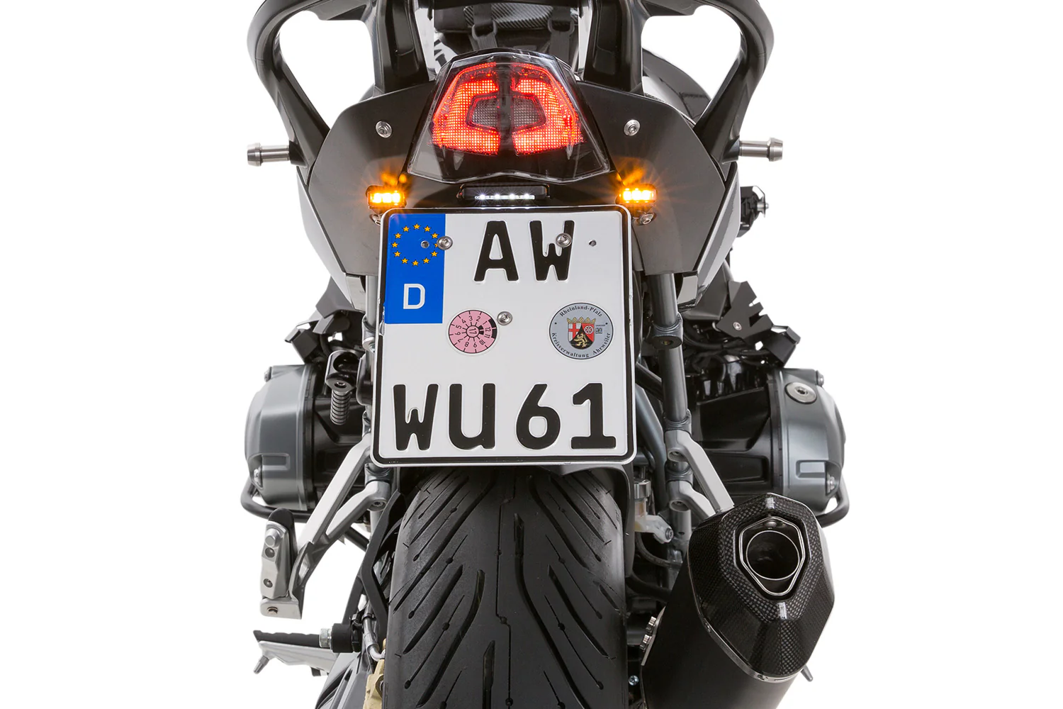 Wunderlich Tail Conversion Licence Plate Holder Sport | Black | BMW R 1250 R - Image 6