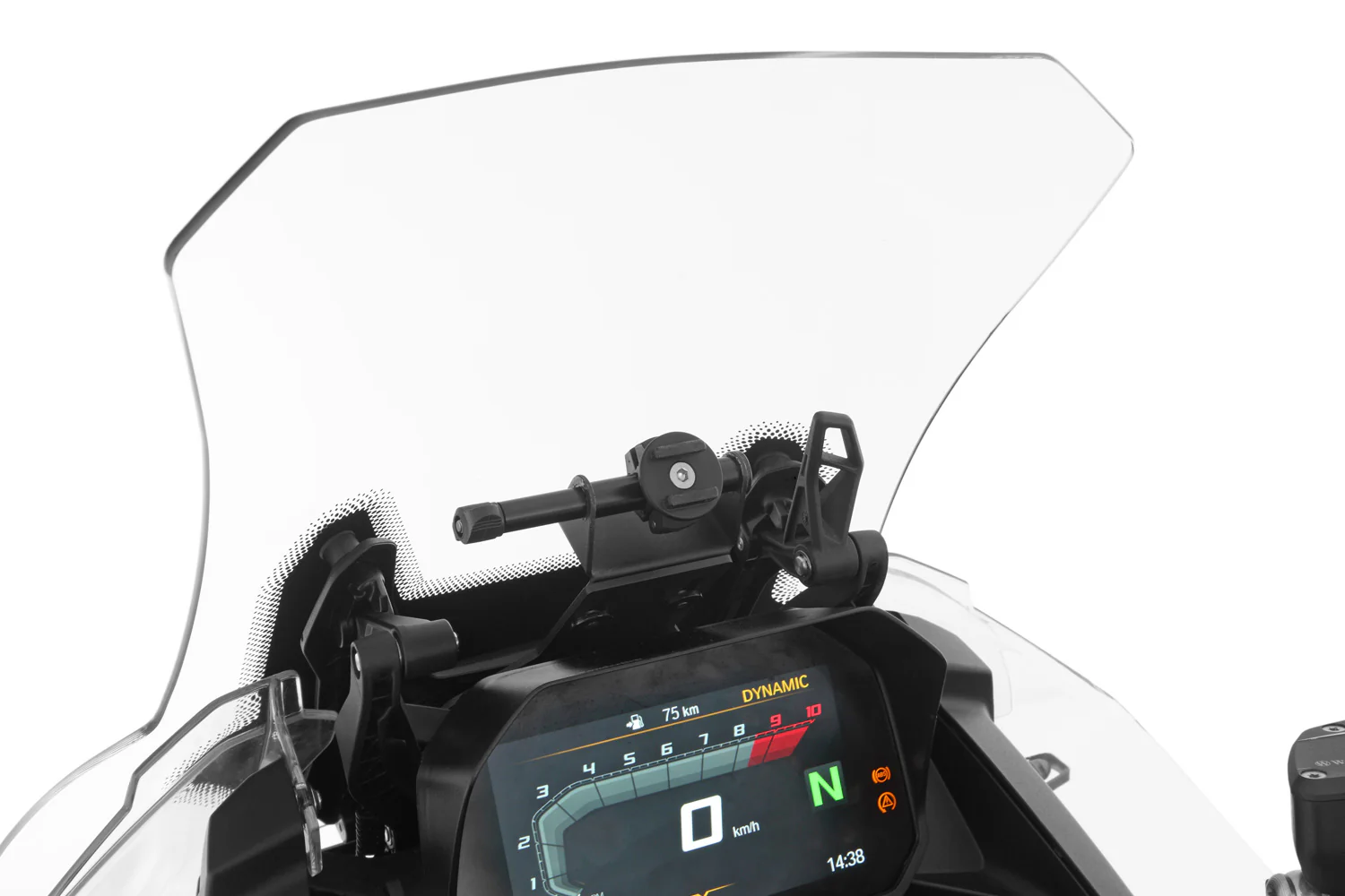 Wunderlich Universal Device Carrier Vehicles with Windscreen Adjustment | Black - Image 4