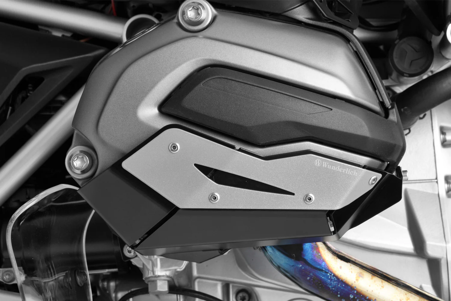 Wunderlich Valve Cover & Cylinder Protectors Dakar Left + Right | Black