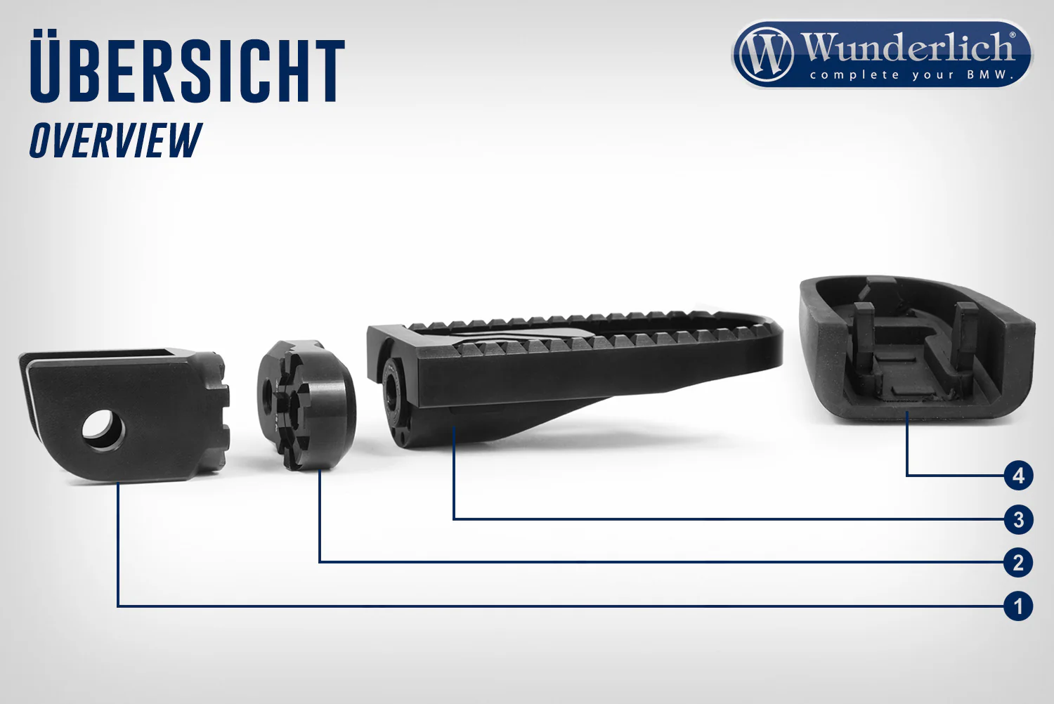 Wunderlich Vario Joint Passenger Evo1 Set | Black | BMW R nineT - Image 3