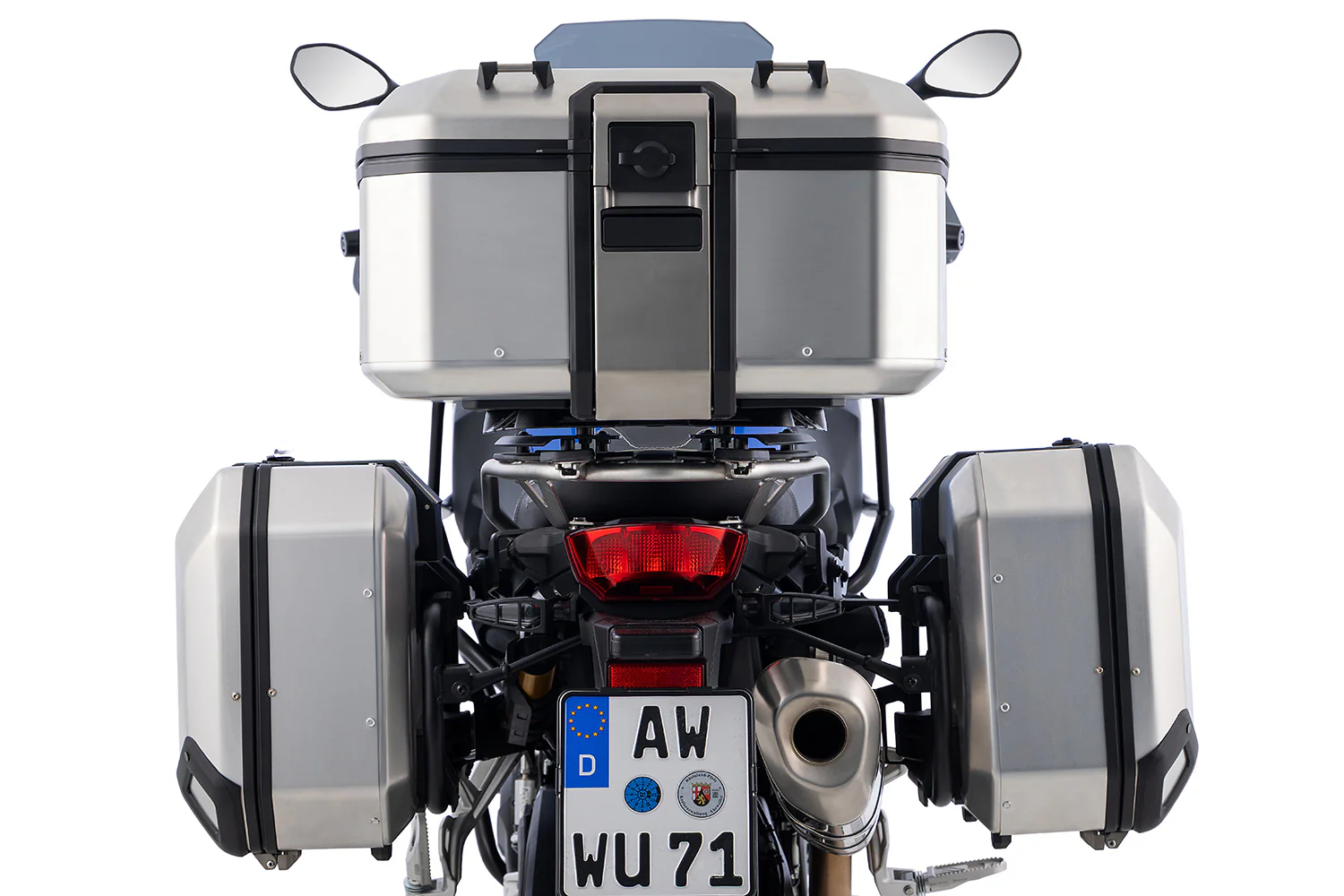Wunderlich X-Case X55 Top Case with Standard Lock | Silver | BMW R 1300 GS - Image 8