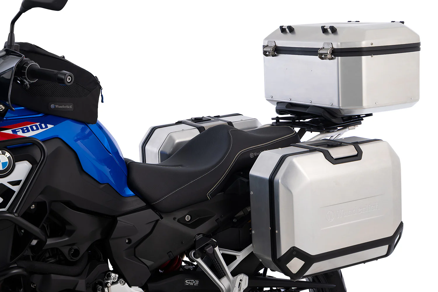 Wunderlich X-Case X55 Top Case with Standard Lock | Silver | BMW R 1300 GS - Image 9