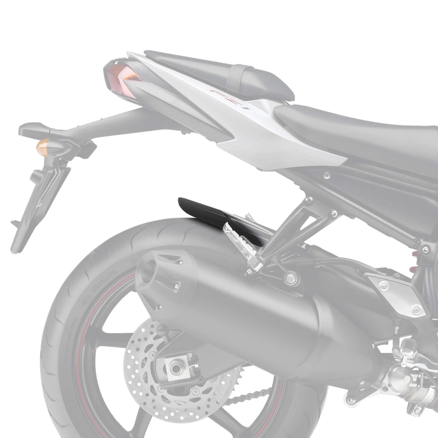 Pyramid Hugger Extension | Matte Black | Yamaha Fazer8 2010>2015 - Image 3