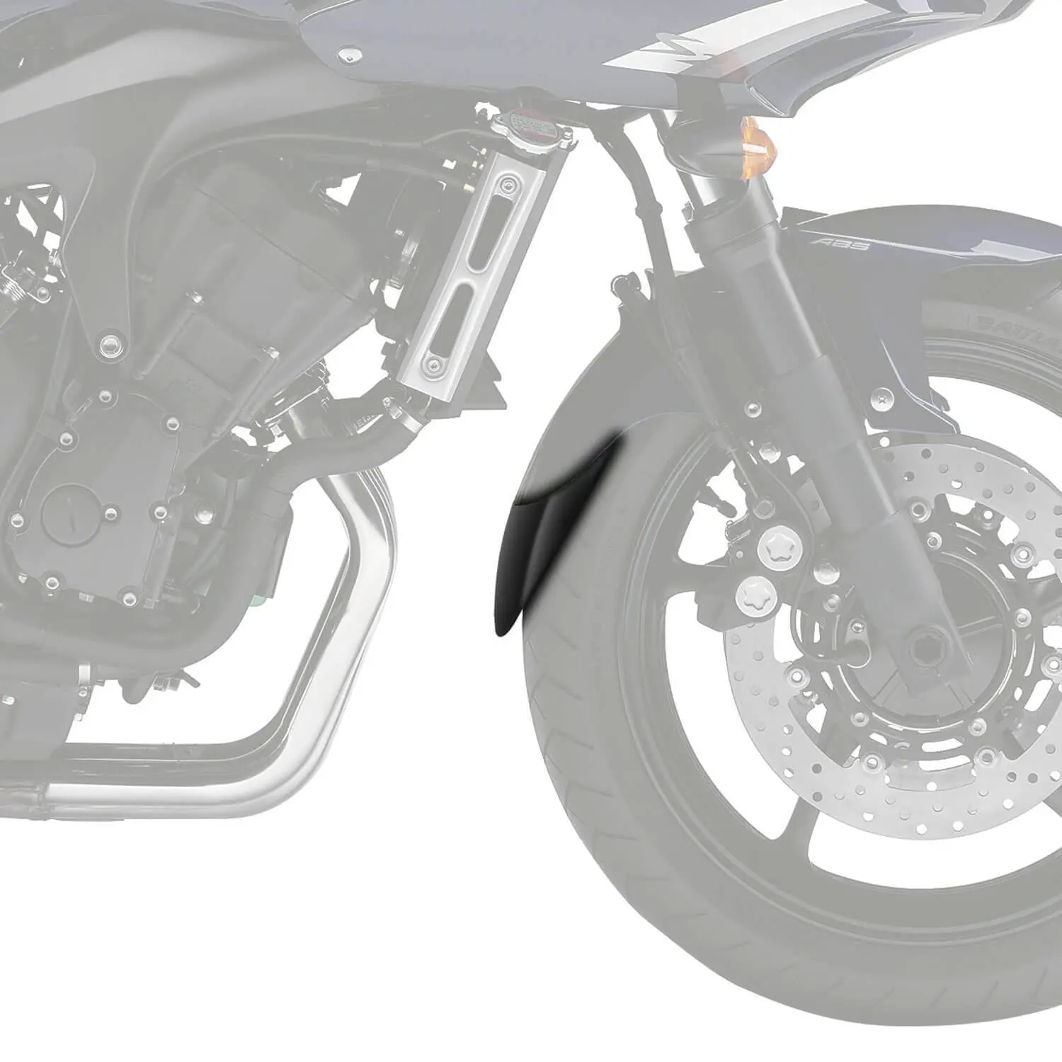 Pyramid Extenda Fenda | Matte Black | Yamaha FZ6 Fazer S2 2008>2009