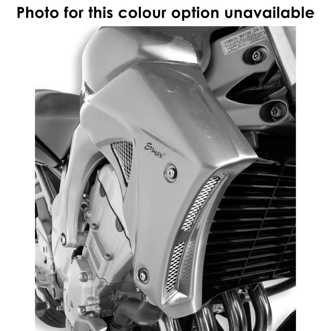 Ermax Radiator Cheeks | Metallic Black (Diamond Black) | Yamaha FZ6 2005>2008