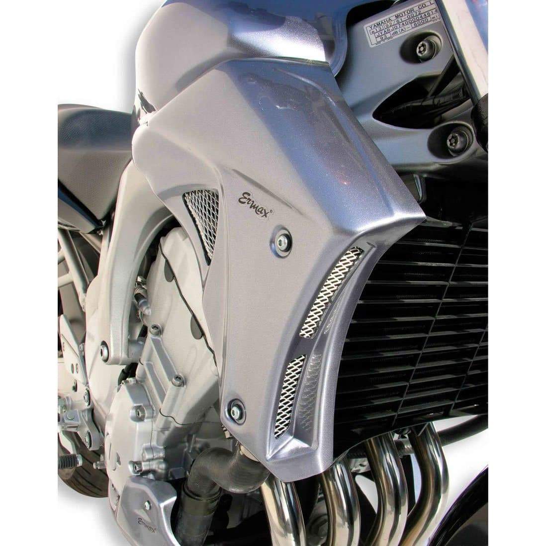 Ermax Radiator Cheeks | Metallic Grey (Silver Storm) | Yamaha FZ6 S2 2005>2008 - Image 2