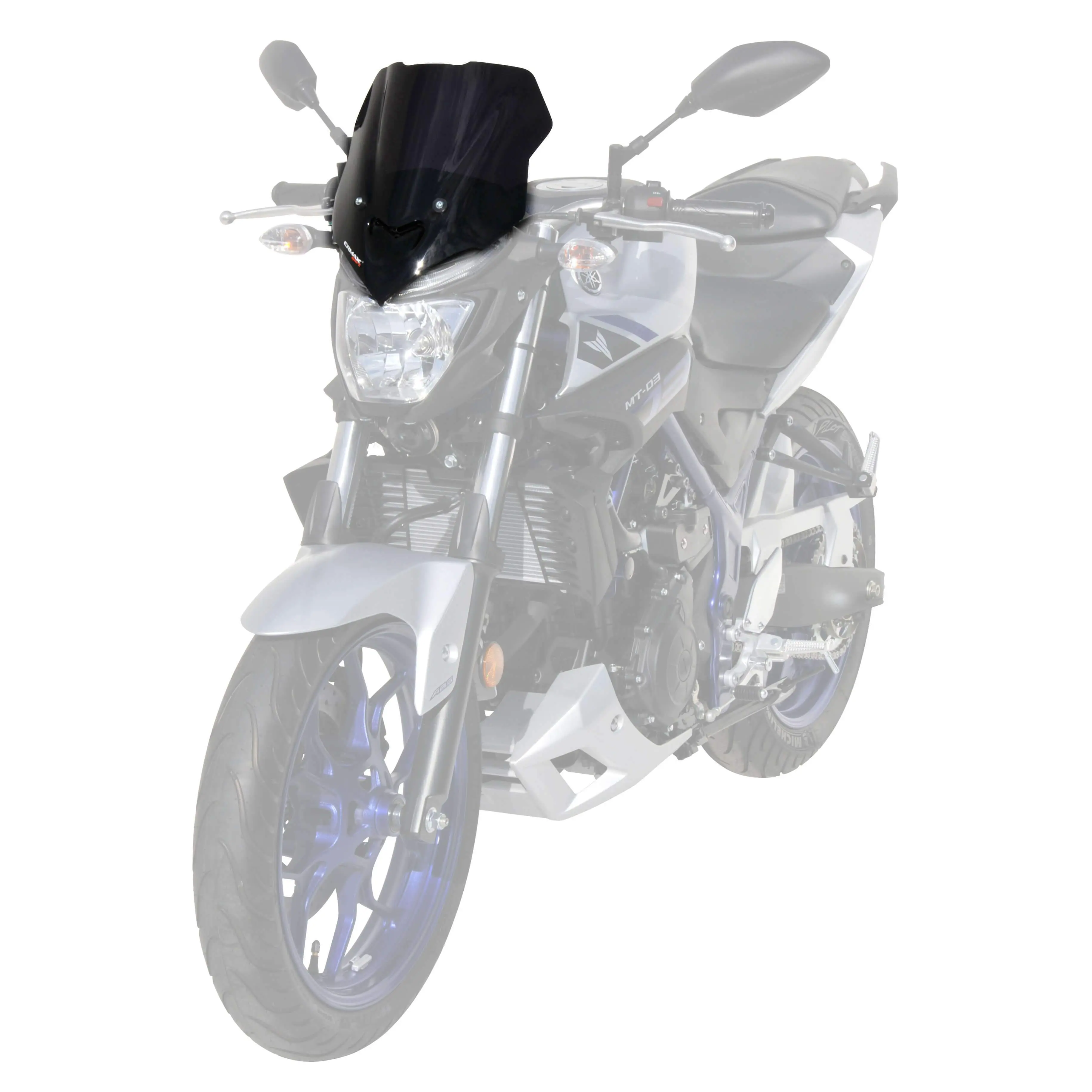 Ermax Sport Screen | Black (Opaque) | Yamaha MT-03 2016>2018