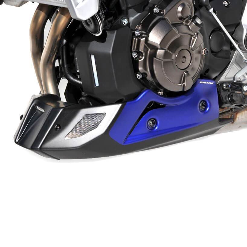 Ermax Belly Pan | Matte Blue/Matte Black (Race Blu/Blackmax) | Yamaha MT-07 2014>2016 - Image 2