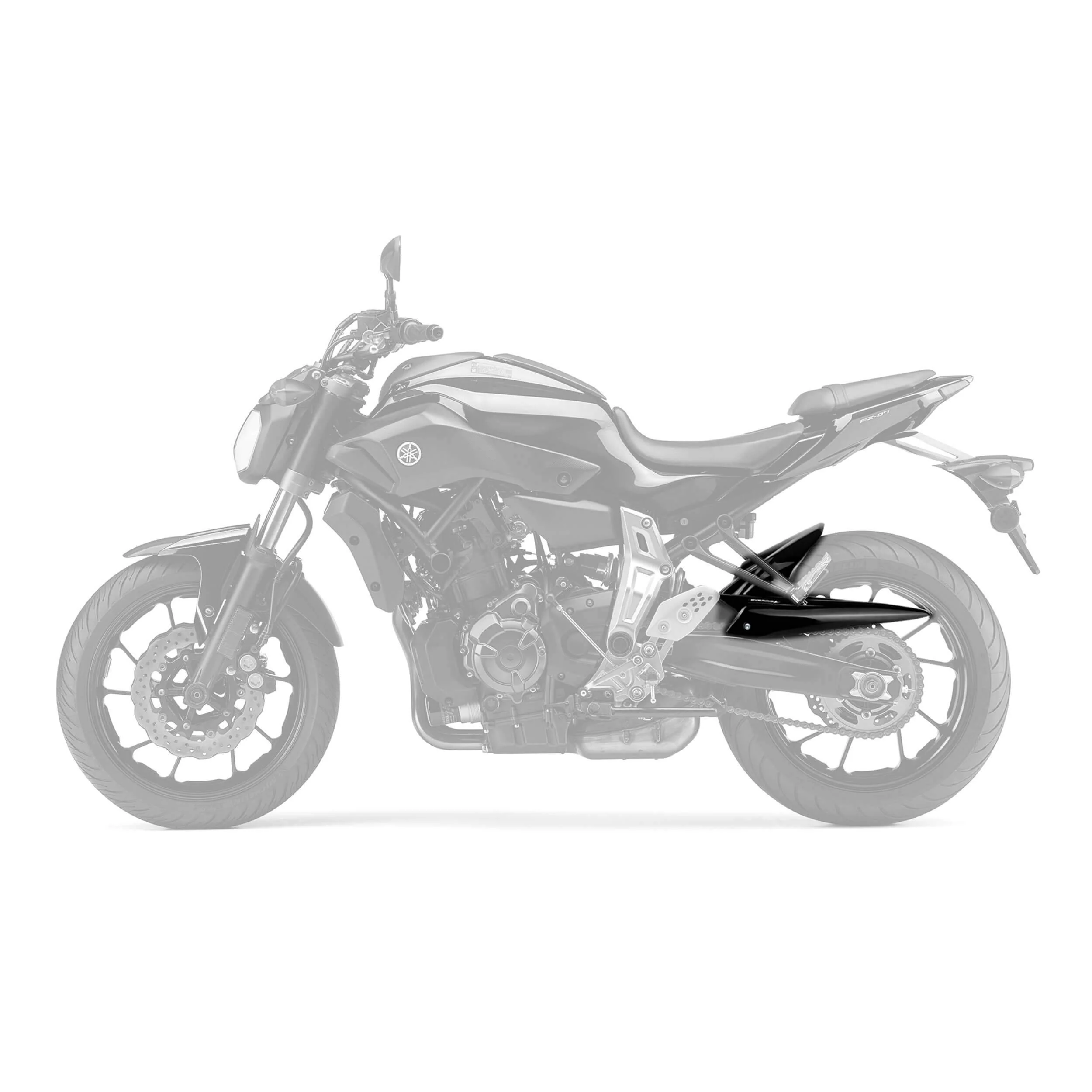 Pyramid Hugger | Gloss Black | Yamaha MT-07 2013>2024 - Image 2