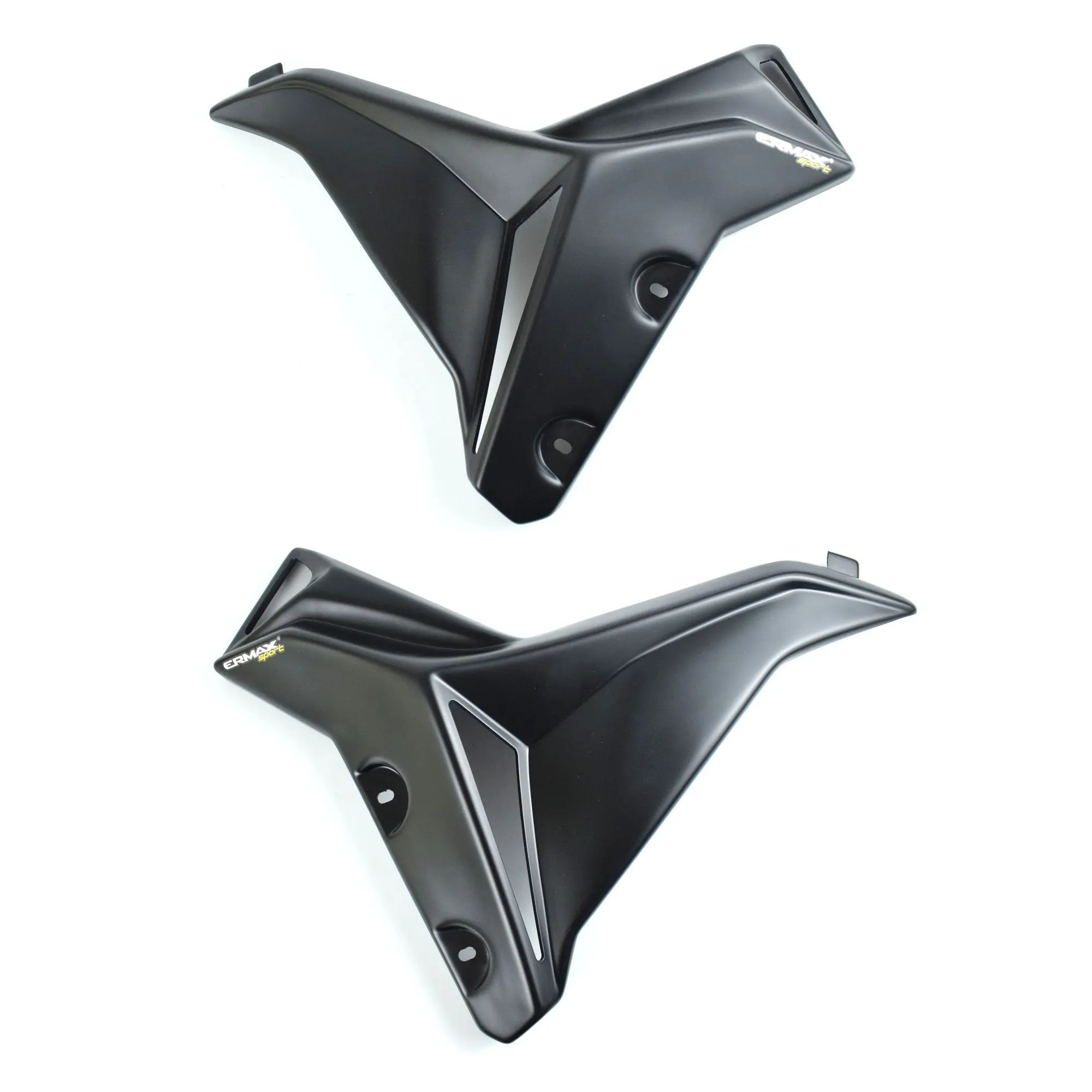Ermax Radiator Cheeks | Matte Metallic Black (Tech Black) | Yamaha MT-07 2014>2017