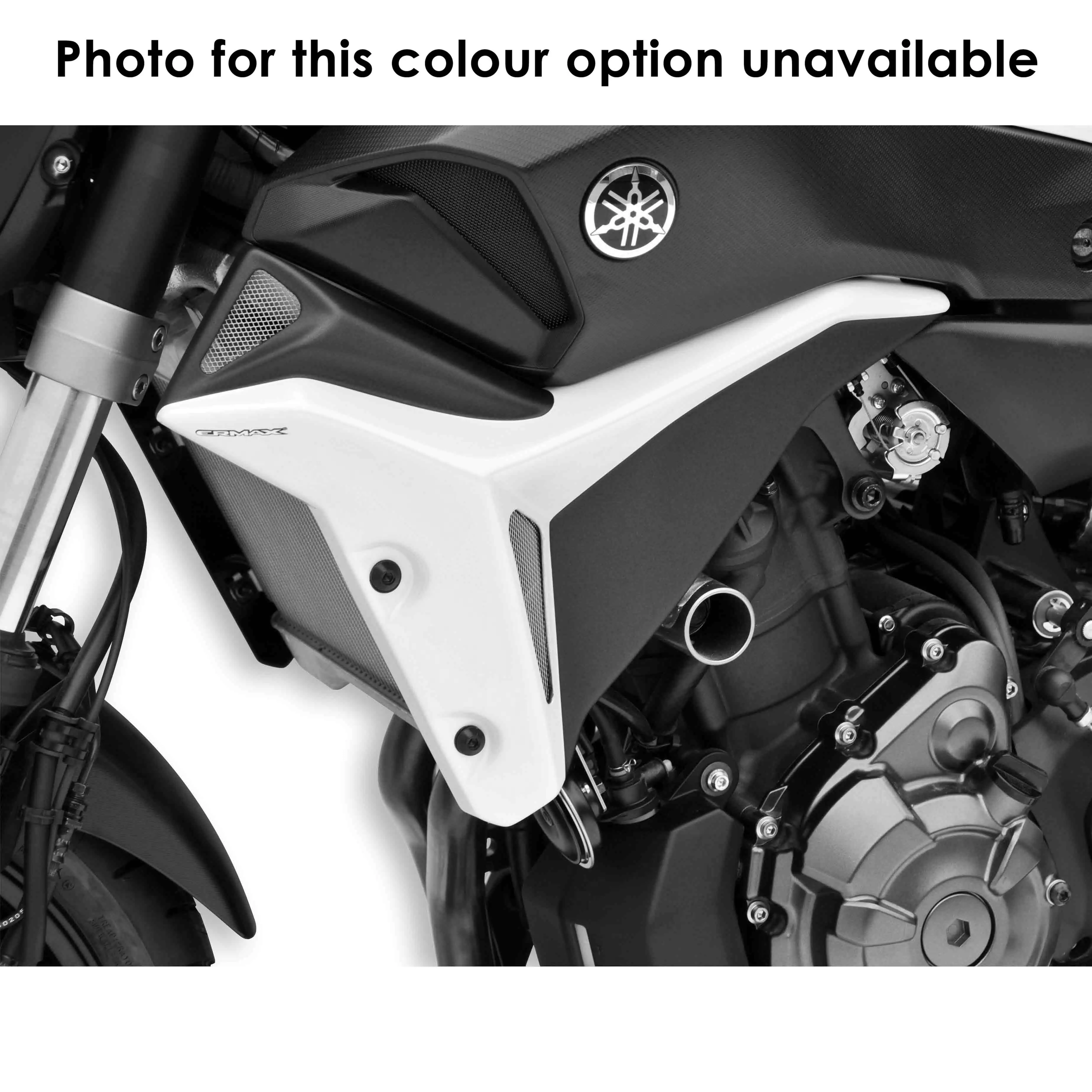 Ermax Radiator Cheeks | Matte Purple/Matte Black (Deep Armour Purple/Blackmax) | Yamaha MT-07 2014>2015