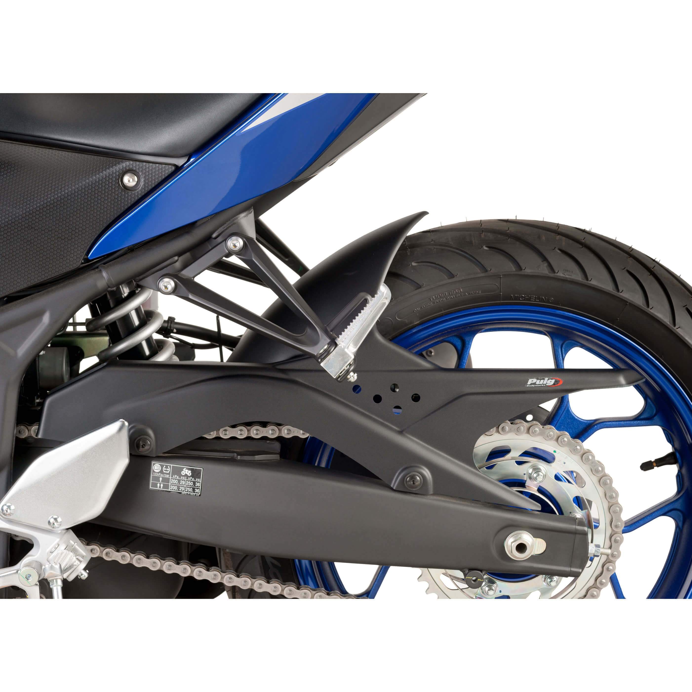 Puig Hugger | Matte Black | Yamaha YZF-R3 2015>Current - Image 2