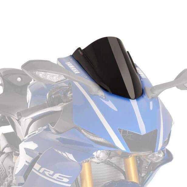 Puig Racing Screen | Black (Opaque) | Yamaha YZF-R6 2017>Current
